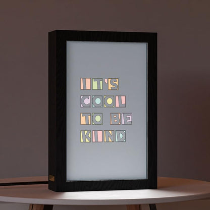 Natrual Wood 2 In 1 Photo Lighting Frame