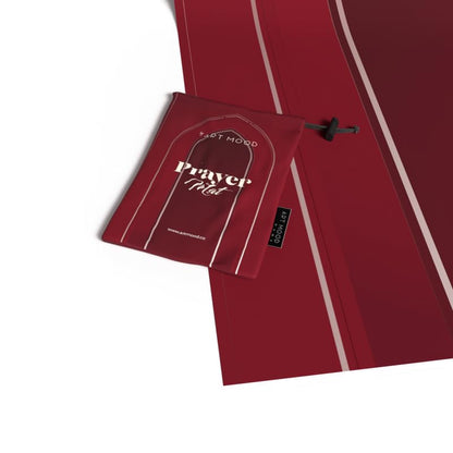 Al-Taqwa Waterproof Prayer Mat, a Durable Rug in Red made from Easy-to-Clean Material, 68x117 cm, for Comfortable Prayer, a Portable Salah Mat for Outdoor, Indoor, and Travel Use