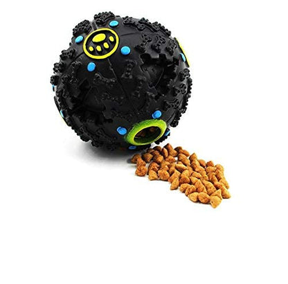 Dog Treat Dispensing Ball Squeaky Dispenser Ball for Dogs pet dog toy, bite-resistant ball molar