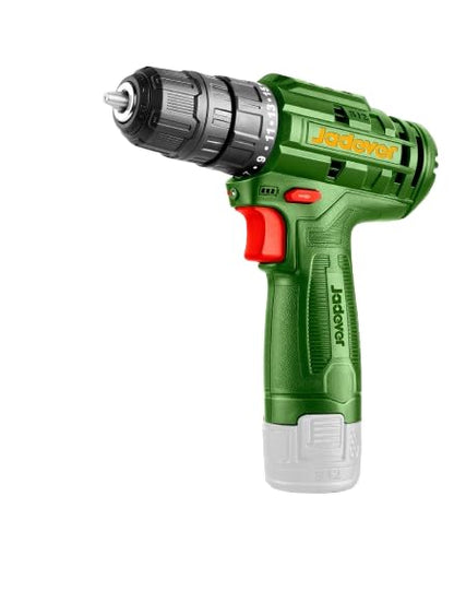 Jadever 12V Lithium-Ion Cordless Battery Drill, Green
