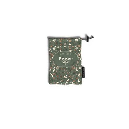 Al-Rawda Portable Prayer Mat, a Waterproof and Lightweight Travel Rug that folds into a Compact Pocket Size, Olive, a Durable and Convenient Mat for Muslim Prayer (Salah) anytime, anywhere