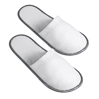 INtex HOME Non Slip Hotel Slippers - Disposable Spa Slippers with Anti-Slip Sole Comfortable and Hygienic Guest Slippers for Hotel Spa and Travel - 2 Pairs, One Size