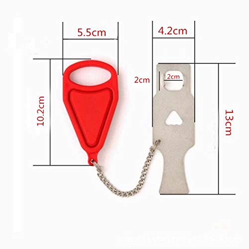 Portable Door Lock Travel Lock Additional Safety and Privacy Lock Security Personal Protection for Traveling Home Apartment Living Hotel Motel