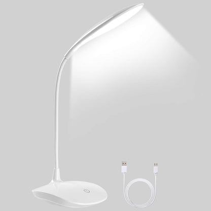 NAGFA SHOP USB Portable Eye-CareTable Lamp, 3 Light Modes Office Gooseneck Lamp, LED Desk Lamp, Touch Control, Used for Study, Drawing Board, Piano, Craft, Study,
