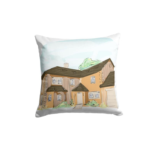 Canvas Elle 2.1 Cushion Cover, a multicolor decorative pillow with a modern artistic design, 40x40 cm, made from durable fabric, perfect for an abstract and contemporary home accent