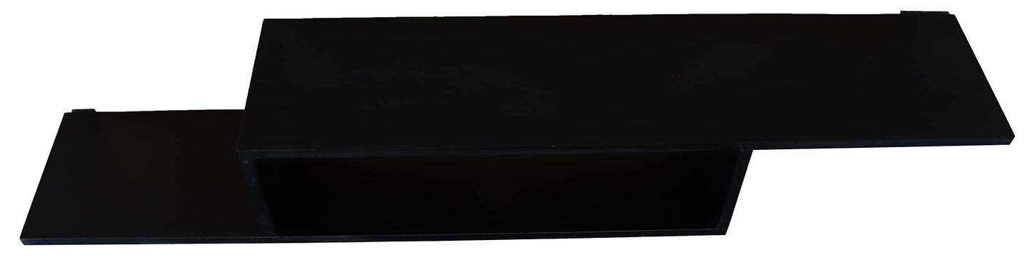 TV Stand Shelf, a versatile and spacious Entertainment Media Console measuring 135 cm, presented in a sophisticated and modern Black finish