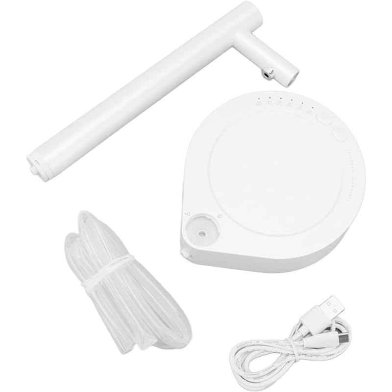 Plastic Portable Water Pump Dispenser With Elegant Simple Design Practical For Home And Office - White