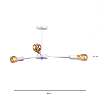 Nagafa Shop, Mw-3 High Quality, Modern Design Ceiling Lamp, For Living Room, Bedroom, Or Hall - White