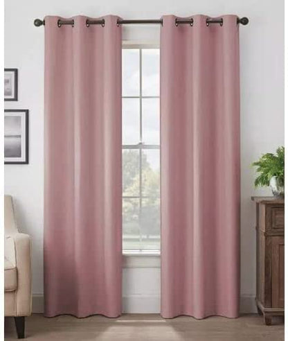 Pink Blackout Curtains - steel Grommets - thermal Insulated fabric – for room darkness – 1 panel
