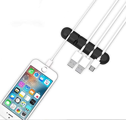 1 Piece Adhesive Silicone Cable Management Winder Earphone Organizer Charging Cords Storage Mouse Wire Holder Clip