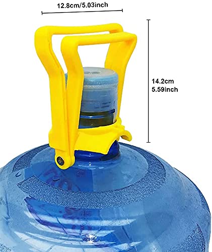 UBREW USA 5 Gallon Water Bottle and Carboy Handle Bottle Carrier Lifter Non-Slip 2 Handle Holder (Yellow)