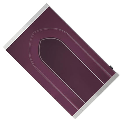 Al-Taqwa Velvet Prayer Mat, a Luxurious Islamic Rug in Purple from Soft Velvet Material, 68x117 cm, for Comfortable Prayer and Meditation, Ideal for Home, Mosque, or Travel Use