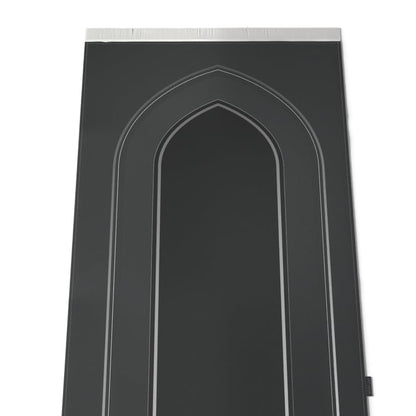 Al-Taqwa Velvet Prayer Mat, a Luxurious Islamic Rug in Grey made from Soft Velvet Material, 68x117 cm, for Comfortable Prayer and Meditation, Ideal for Home, Mosque, or Travel Use