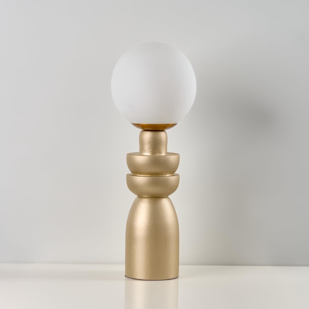 ليورا اباجوره مودرن من الخشب الطبيعي لون شامبين من نجفه شوب Liora modern table lamp from nagafa shop TB70-CH