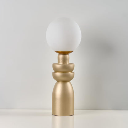 ليورا اباجوره مودرن من الخشب الطبيعي لون شامبين من نجفه شوب Liora modern table lamp from nagafa shop TB70-CH