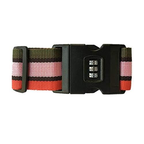 Luggage Strap Cross Belt Packing Adjustable Travel Suitcase Nylon 3 Digits Password Lock Buckle Strap Baggage Belts