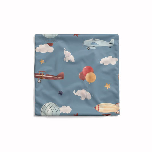 Velvet Kids 3 Cushion Cover, a plush and soft multicolor decorative pillow with a playful and vibrant design, 40x40 cm, perfect for adding a fun and comfortable accent to a child's room