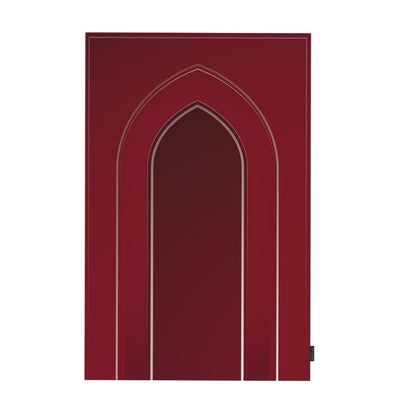 Al-Taqwa Waterproof Prayer Mat, a Durable Rug in Red made from Easy-to-Clean Material, 68x117 cm, for Comfortable Prayer, a Portable Salah Mat for Outdoor, Indoor, and Travel Use