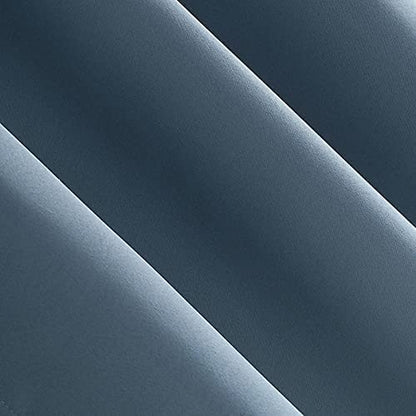 Petrol Blue Blackout Curtains - steel Grommets - thermal Insulated fabric – for room darkness – 1 panel