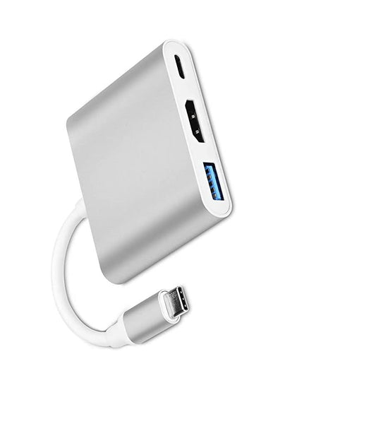 USB C to HDMI Adapter(4k@60Hz), USB Type C Adapter Multiport AV Converter with 4K HDMI Output USB C Port and USD3.0 Fasting Charging Port Compatible for MacBook Pro, iPad Pro 2018, Galaxy S20 and More