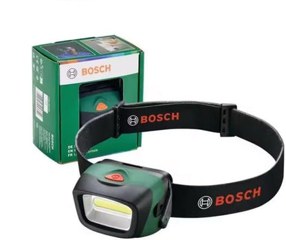 Bosch Rechargeable Headlamp for Adults with 300 Lumens USB Head Lamp with Lightweight