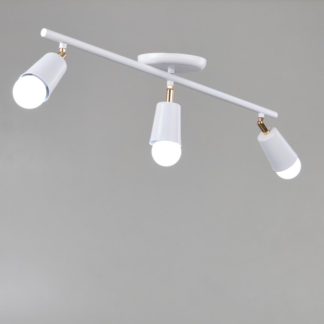 نجفه شوب تراك لايت أبيض التصميم العصري والتوزيع المتوازن للإضاءة يتميز بزاوية واسعة تضمن انتشار الضوء بشكل متساوٍ في جميع الاتجاهات مما يجعله مثاليًا للاستخدام في المنازل،المكاتب،المتاجرSLTW-3