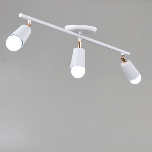 نجفه شوب تراك لايت أبيض التصميم العصري والتوزيع المتوازن للإضاءة يتميز بزاوية واسعة تضمن انتشار الضوء بشكل متساوٍ في جميع الاتجاهات مما يجعله مثاليًا للاستخدام في المنازل،المكاتب،المتاجرSLTW-3