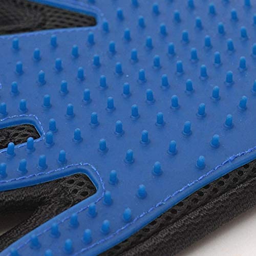 Pet Grooming Glove Brush for Dogs [zZ] Blue