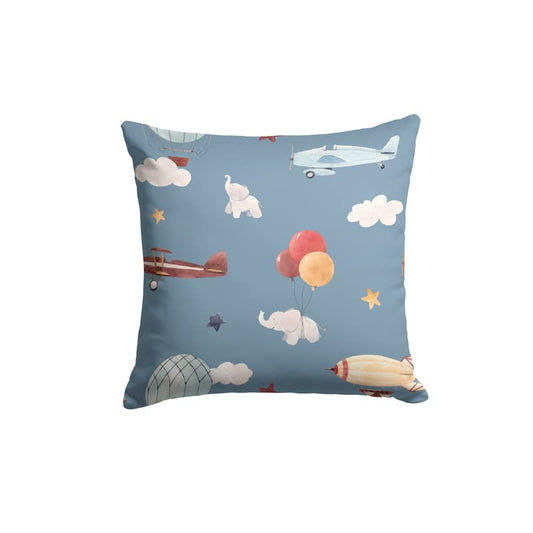 Canvas Kids 3 Cushion Cover, a vibrant multicolor decorative pillow designed to delight children, 40x40 cm, made from durable fabric, it's a perfect and fun accent for a kid's room