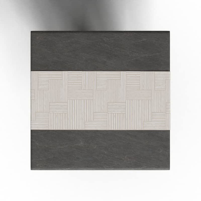 Hazel 1 Canvas Table Runner in Beige & Blue, a 35x140 cm durable decorative centerpiece with a warm and inviting modern design, perfect for a cozy and stylish dining atmosphere