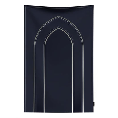 Waterproof Prayer Mat in a classic Dark Blue, 68x117 cm, a durable and easy-to-clean rug, providing a convenient and reliable surface for prayer during travel or outdoor activities