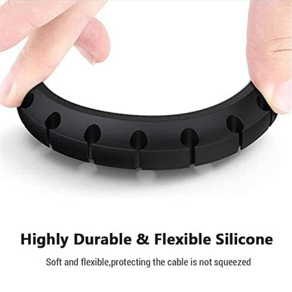 Cord Desk Holder Winder Desktop Tidy Management Silicone Cable Organizer Clips Holder for Mouse Keyboard Earphone Headset