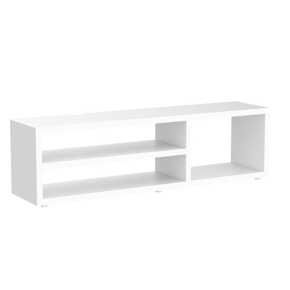 Wooden Shelf for Printer and Accessories, Sturdy Desktop Organizer Stand, Multi-Tier Storage Unit for Paper and Supplies, Black Finish, for Home or Office Use, Compact