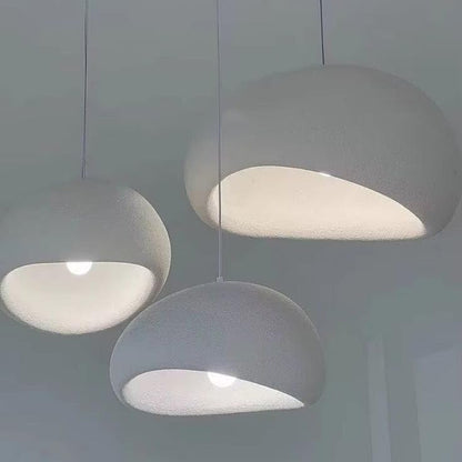 نجفة شوب - نجفة معلقة مودرن 3 قطع فايبر جلاس أبيض – إضاءة سقف ديكور للمطبخ والسفرة – قابلة لتعديل الارتفاع – تصميم بسيط وعصري – تصلح للاستخدام المنفصل أو المجمع G-3H-WH