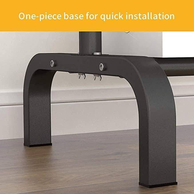 Clothes rack, clothing garment rack metal double rail hanging clothes 2-tier storage shelf for boxes shoes boots commercial grade multi-purpose entryway shelving unit for home office bedroom (black)