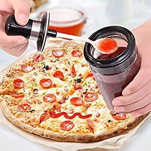 Borosilicate Glass Food and Pickle Storage Spice Jar with Spoon, 250Ml,(5)