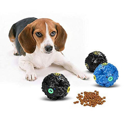 Dog squeaky dispensing ball interactive iq treat training toy