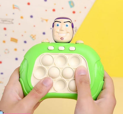 Fast Push Bubble Game Console – Electronic Pop It Toy for Kids and Adults, 4 Game Modes, Quick Push Speed Fidget Toy, Parent-Child Interactive Game