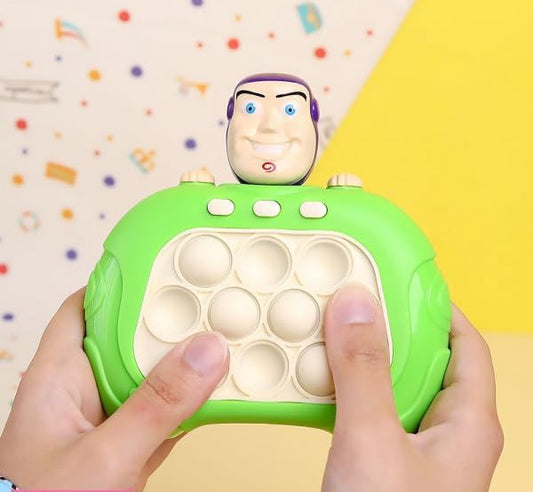 Fast Push Bubble Game Console – Electronic Pop It Toy for Kids and Adults, 4 Game Modes, Quick Push Speed Fidget Toy, Parent-Child Interactive Game