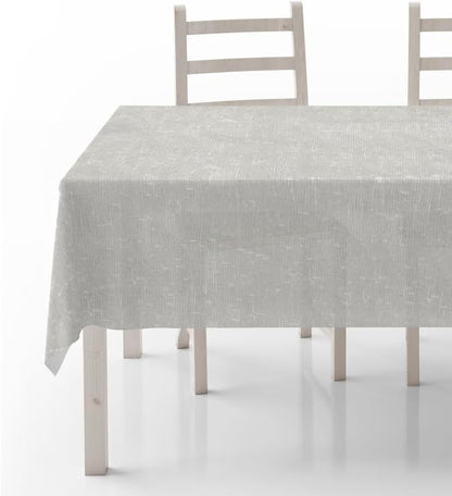 Tablecloth Set, Semi-Transparent Linen Fabric, Square Design, Lightweight and Wrinkle-Resistant, 130×130 CM Each, Set of 2, Off-White, Elegant Table Covers for Dining and Kitchen