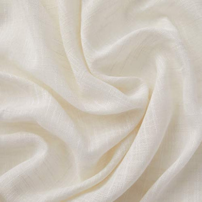 Luxury Linen Curtains With Velvet - Bottom Velvet Tone – 2-Tone Style – 1 Panel