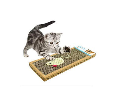 Pets scratch board with mouse pattern