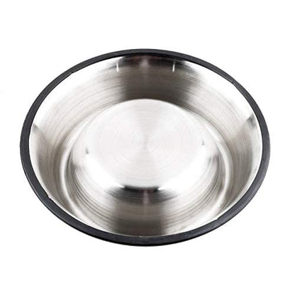 7 Bestron 16X21.5X4.8 Stainless Steel No tip Non SLIP Dog Puppy Pet Food Water Bowl Dish 64oz