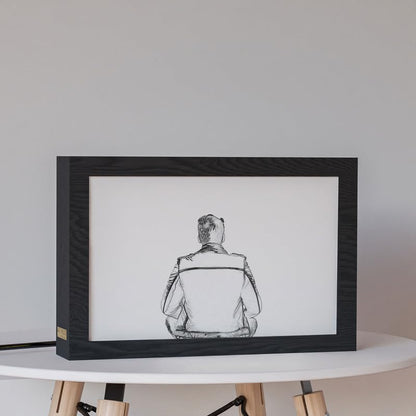 Natrual Wood 2 In 1 Photo Lighting Frame