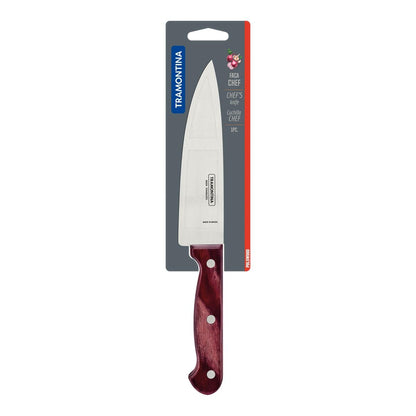 Chef’s Knife, Premium Stainless Steel Blade, Polywood Handle, 6-Inch Blade Length, Durable and Ergonomic, Red Handle, Professional Kitchen Knife