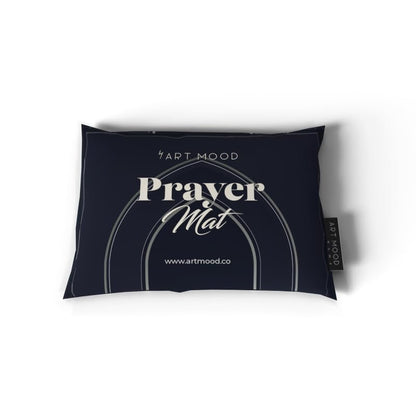 Velvet Prayer Mat in a sophisticated Dark Blue, 68x117 cm, a luxurious and soft rug with a timeless design, perfect for a comfortable and serene prayer experience anywhere you go