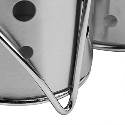 Stainless Steel Spoon Holder, Modern and Durable Kitchen Utensil Organizer for Spoons, Forks, Knives