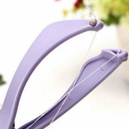 Tactine Eyebrow Face and Body Hair Threading and Removal System Tweezers for eyebrows, threading tool, threading machine for women, threading epilators for women (Purple)