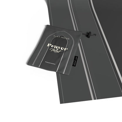 Al-Taqwa Waterproof Prayer Mat, a Durable Rug in Grey and Gold made from Wipeable Material, 68x117 cm, for Comfortable Prayer, Ideal for Outdoor, Indoor, and Travel Use, Salah Mat