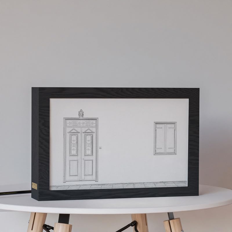 Natrual Wood 2 In 1 Photo Lighting Frame